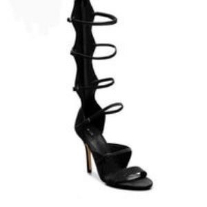 Aldo gladiator strappy black heels